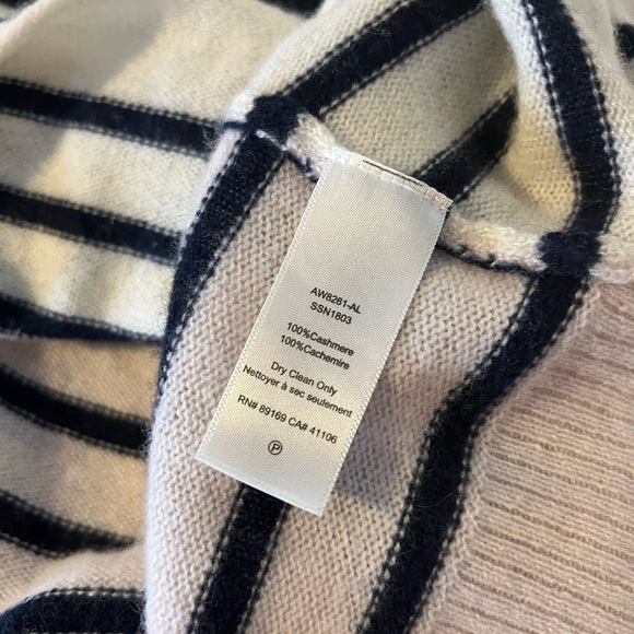 ATM Anthony Thomas Melillo Block-Striped Cashmere Crewneck Sweater​​​​​​​​​ - Picture 10 of 11